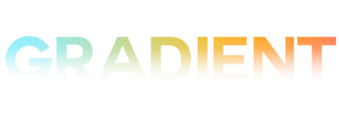 Types of gradient texts in After Effects: Transparent gradient
