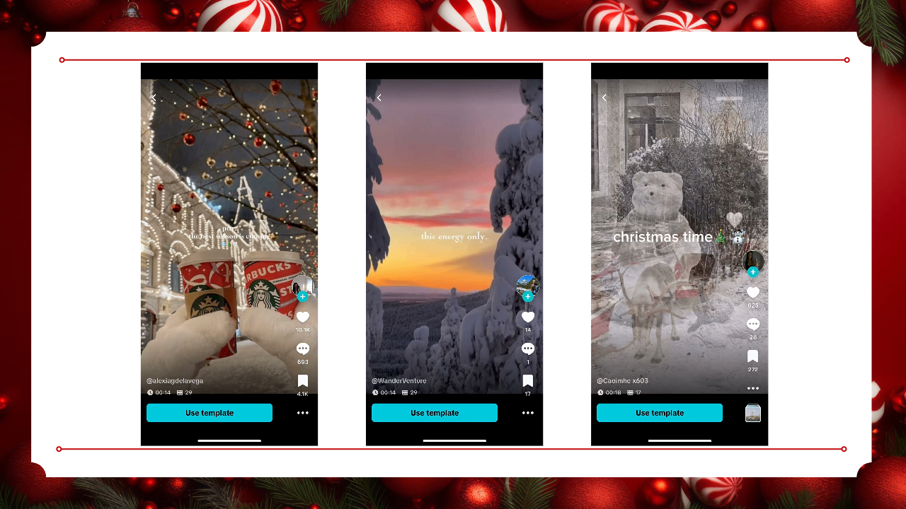 Botanical Winter Christmas Card Template