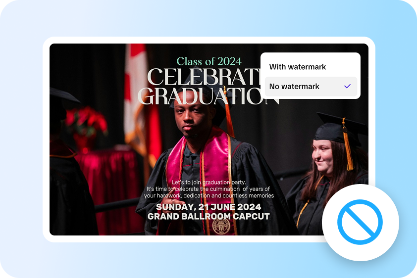 Clean watermark-free design