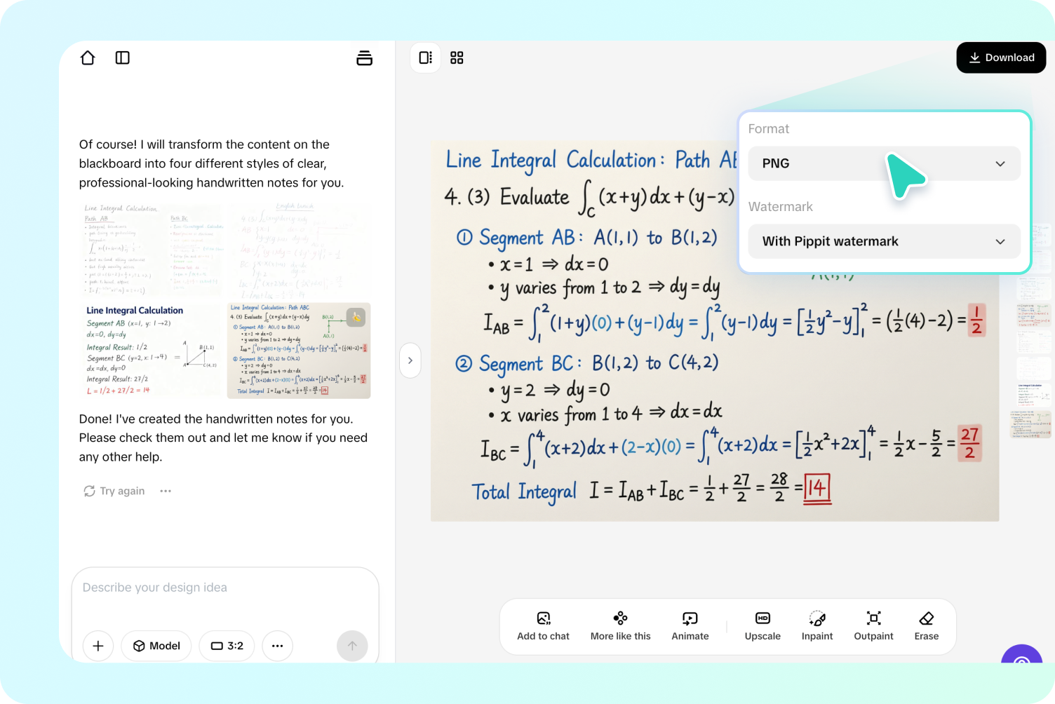 Exportujte svou odpověď