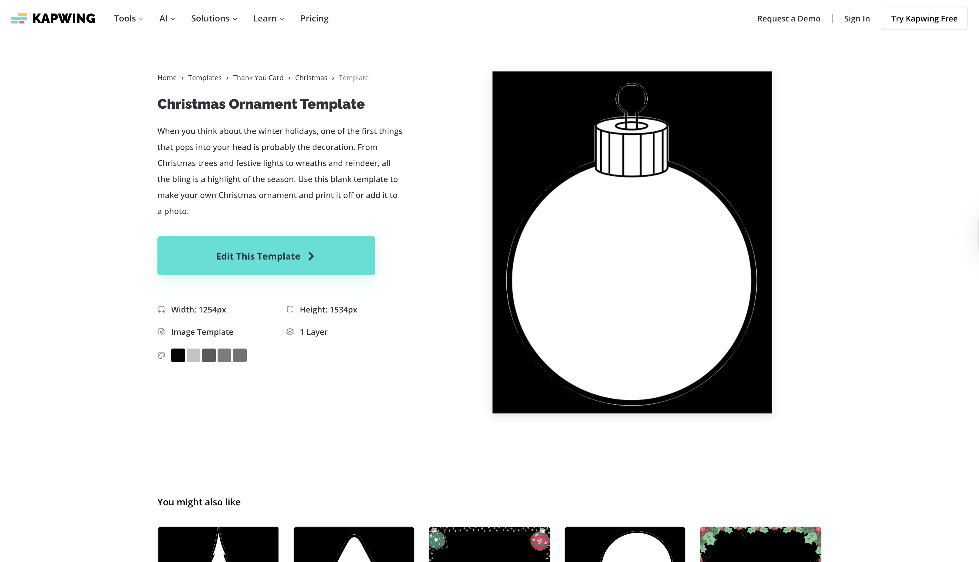 Kapwing online templates interface