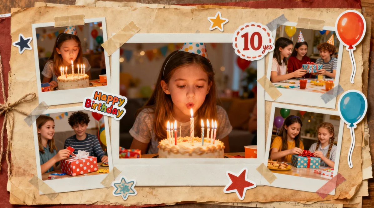 Scrapbook cutout frame image