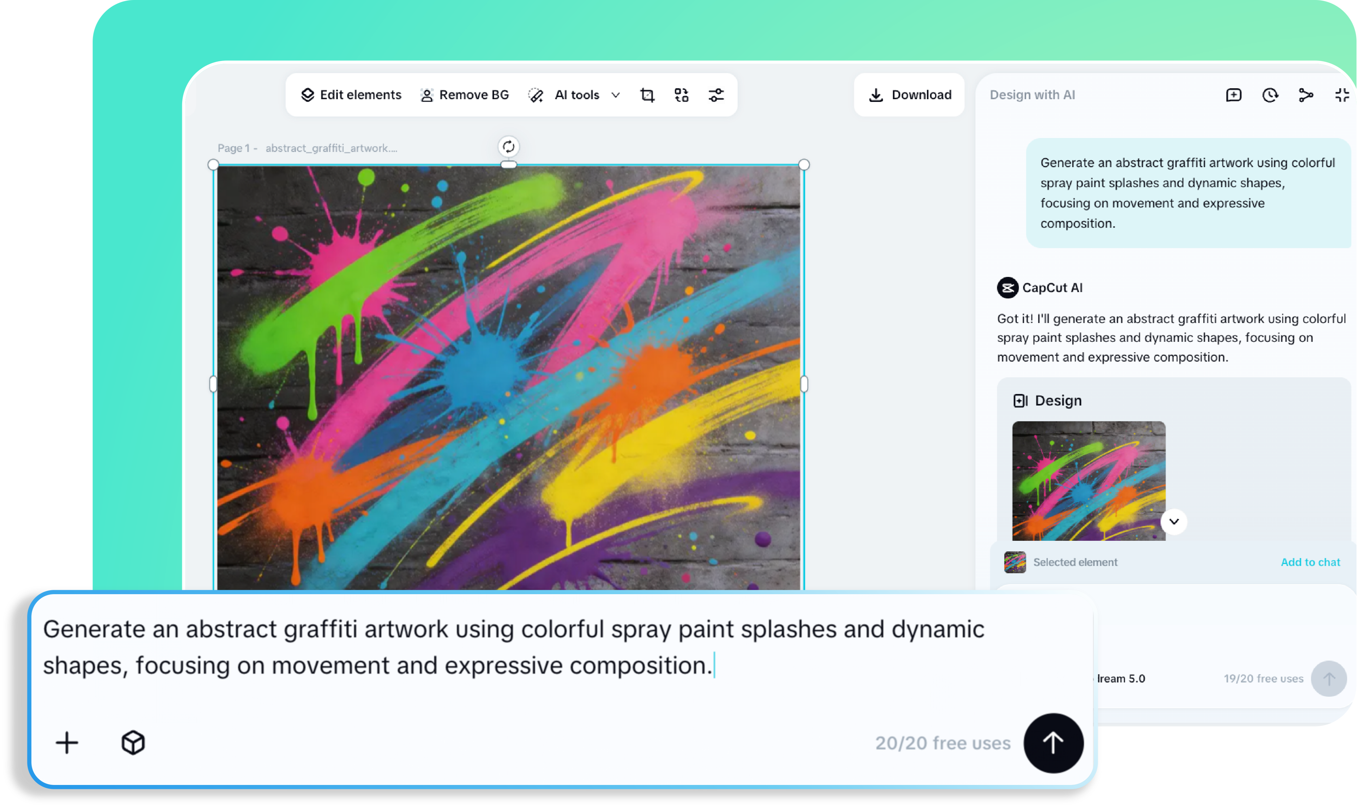 Step 2: Type, Upload, and Generate