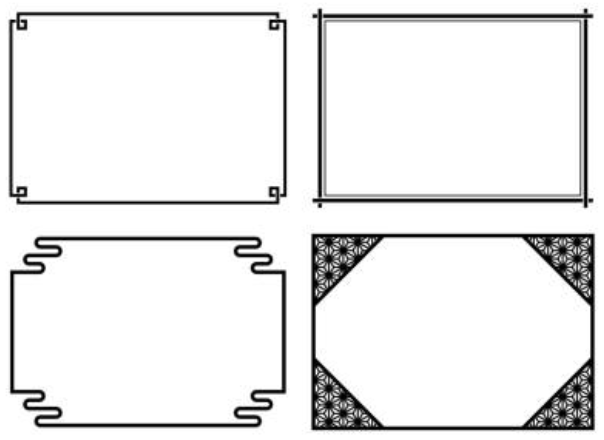 Classic black-and-white frames