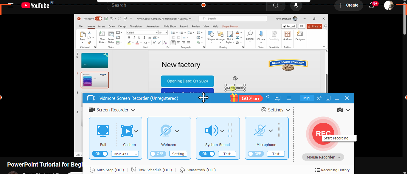 Starten Sie die Aufnahme Ihres Bildschirms