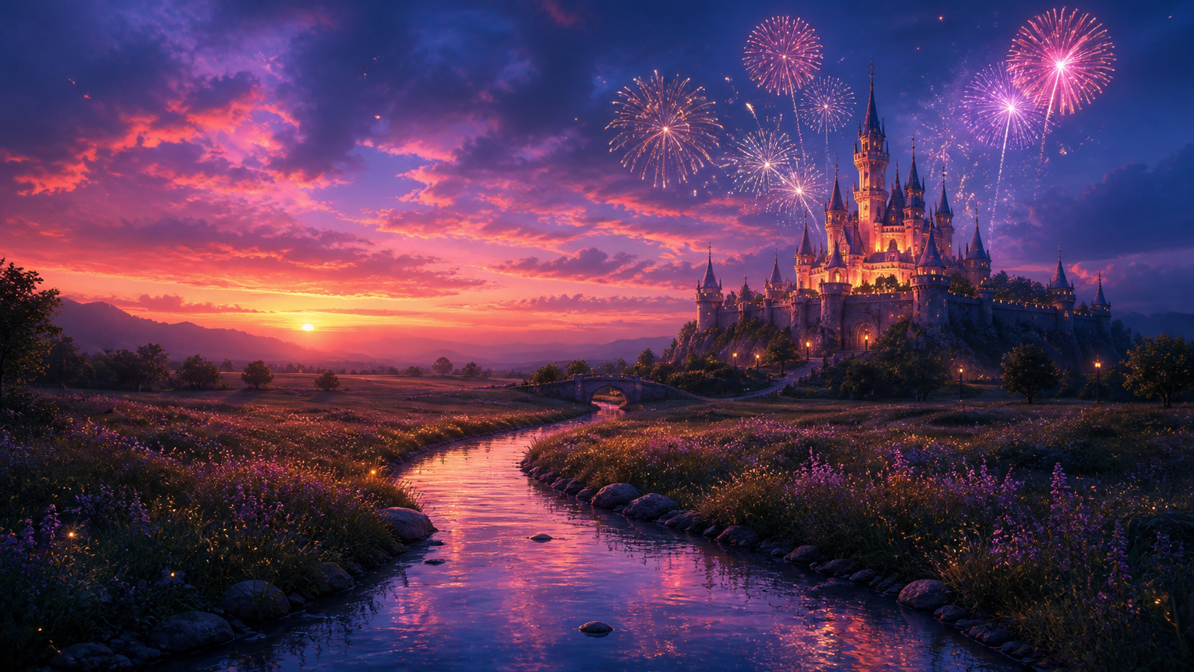 Fireworks storybook reveal