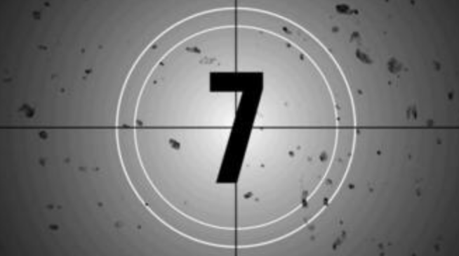 フレームの境界線とカウントダウン