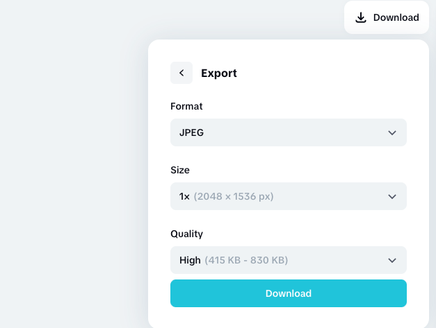 Export generated image