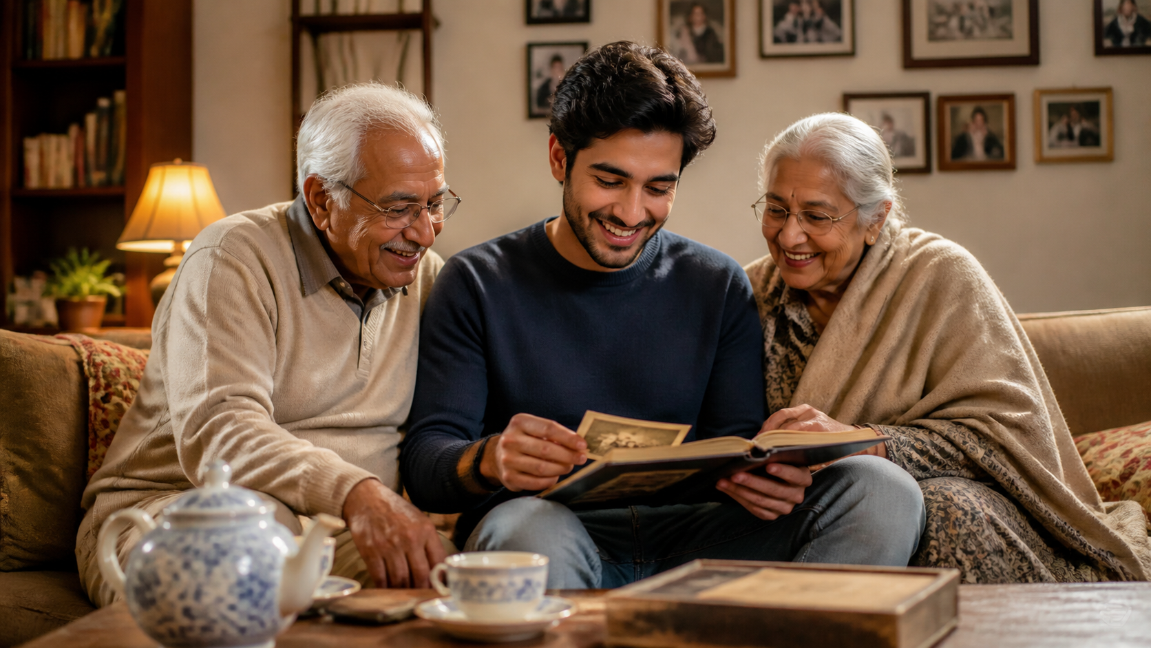 Grandparent and Grandson prompt example
