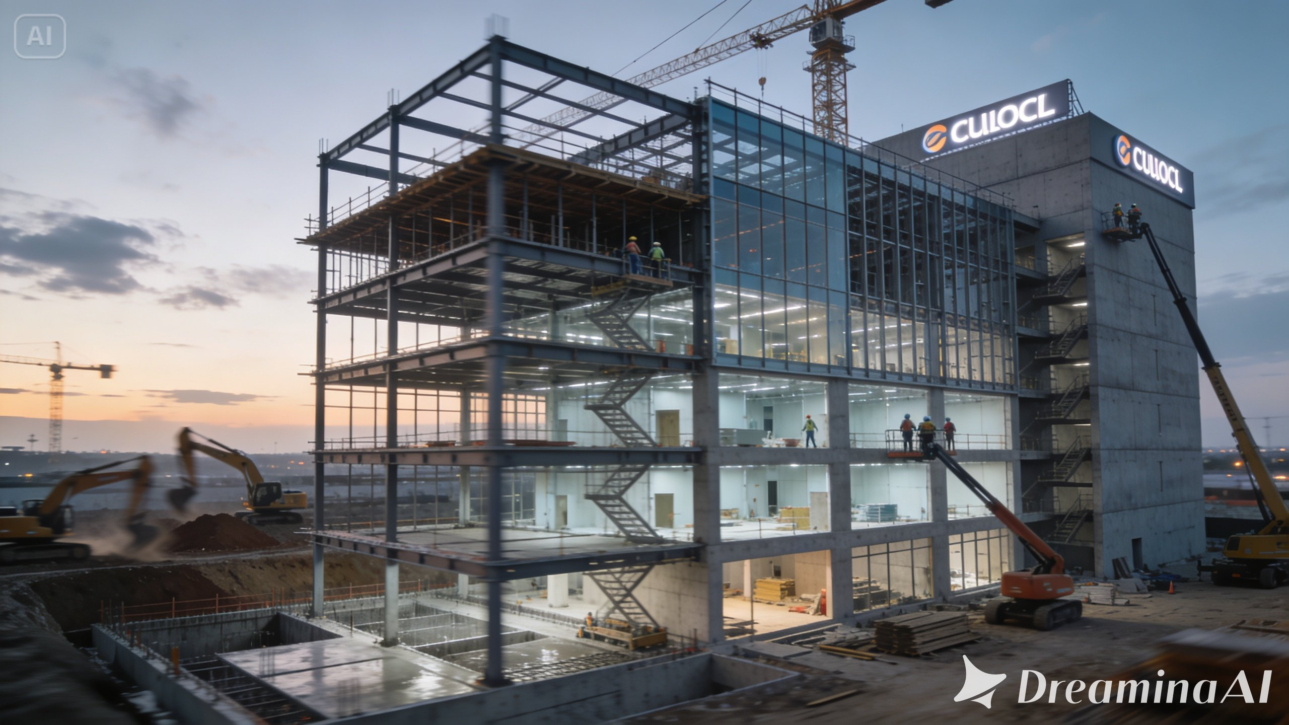 Time-lapse de construção