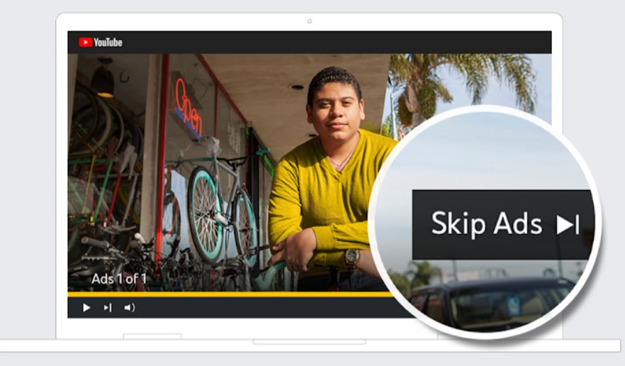 Common types of YouTube ads-Skippable ads