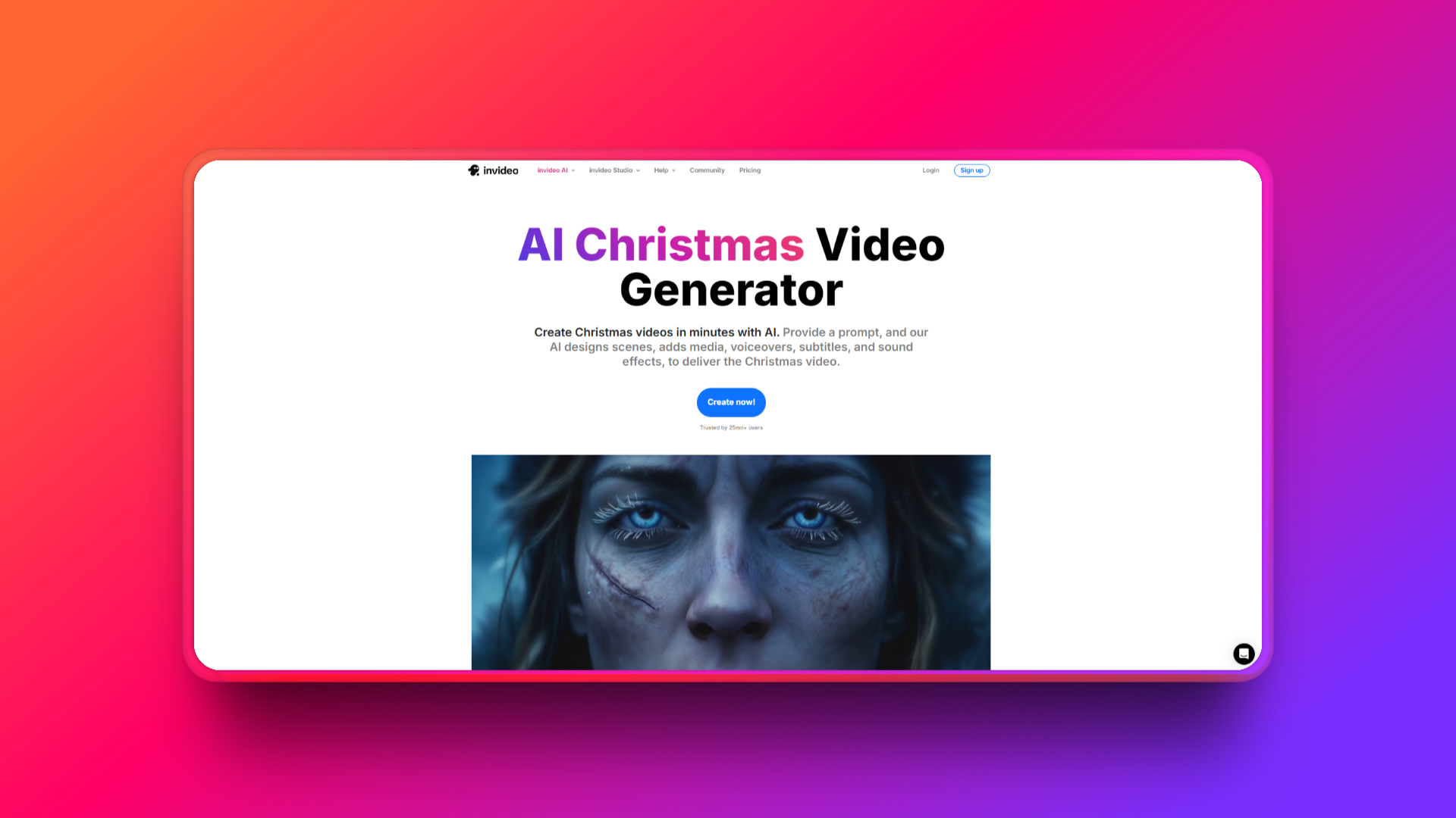 การสร้างวิดีโอคริสต์มาสด้วย AI โดย InVideo