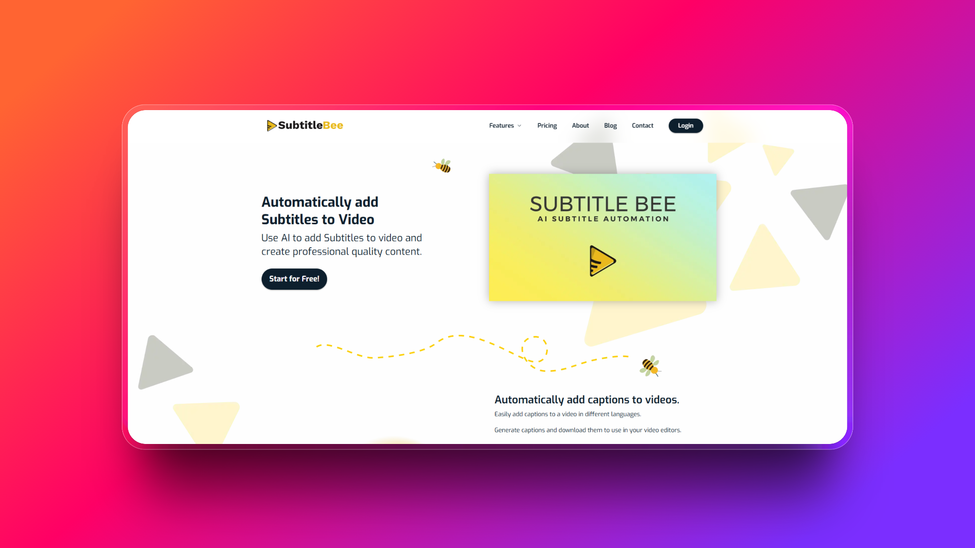 Closed captions by SubtitleBee