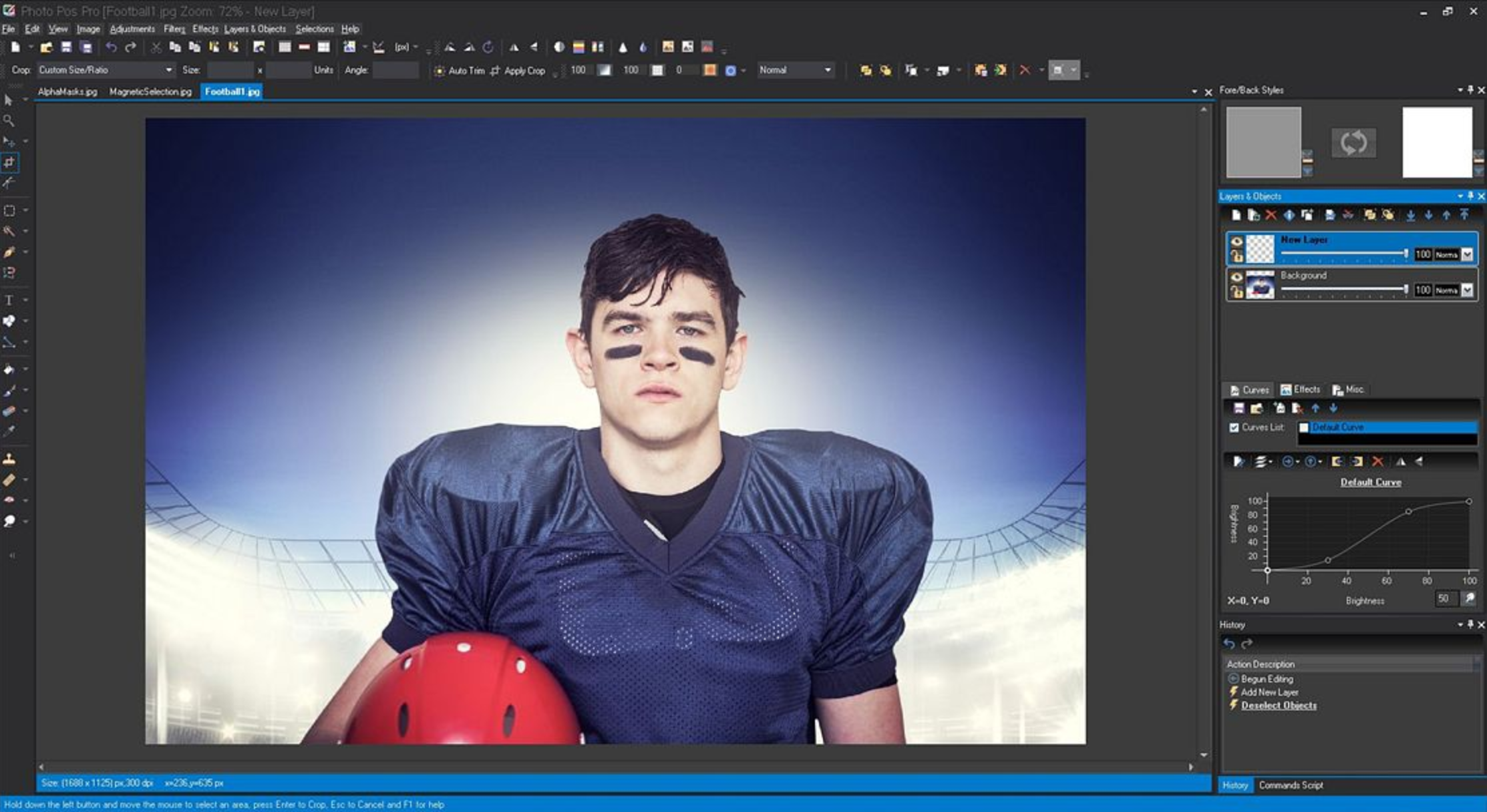 Interface of Photos Pos Pro - another photo editor to download for free