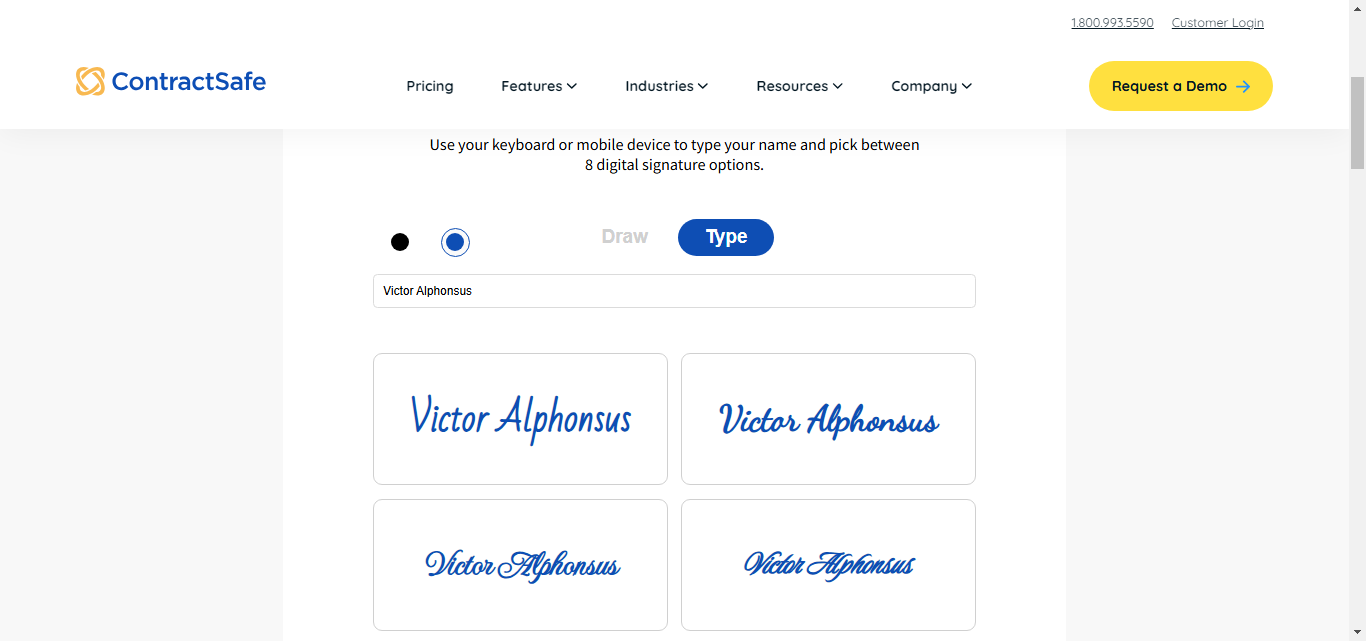 Unterschrift online erstellen