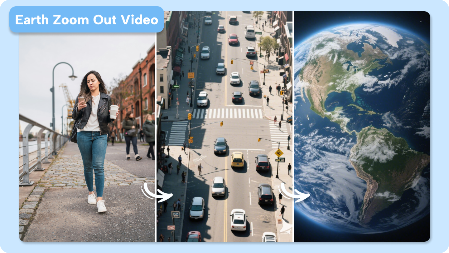 Video zum Herauszoomen der Erde