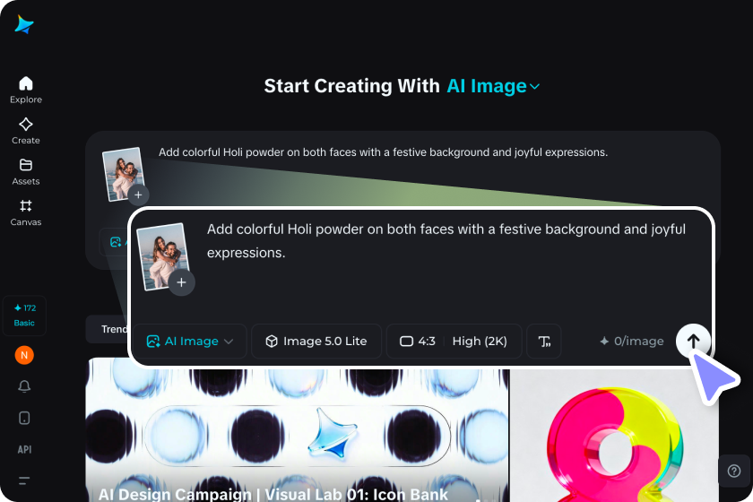 Ladda upp en bild och skriv in textmeddelanden