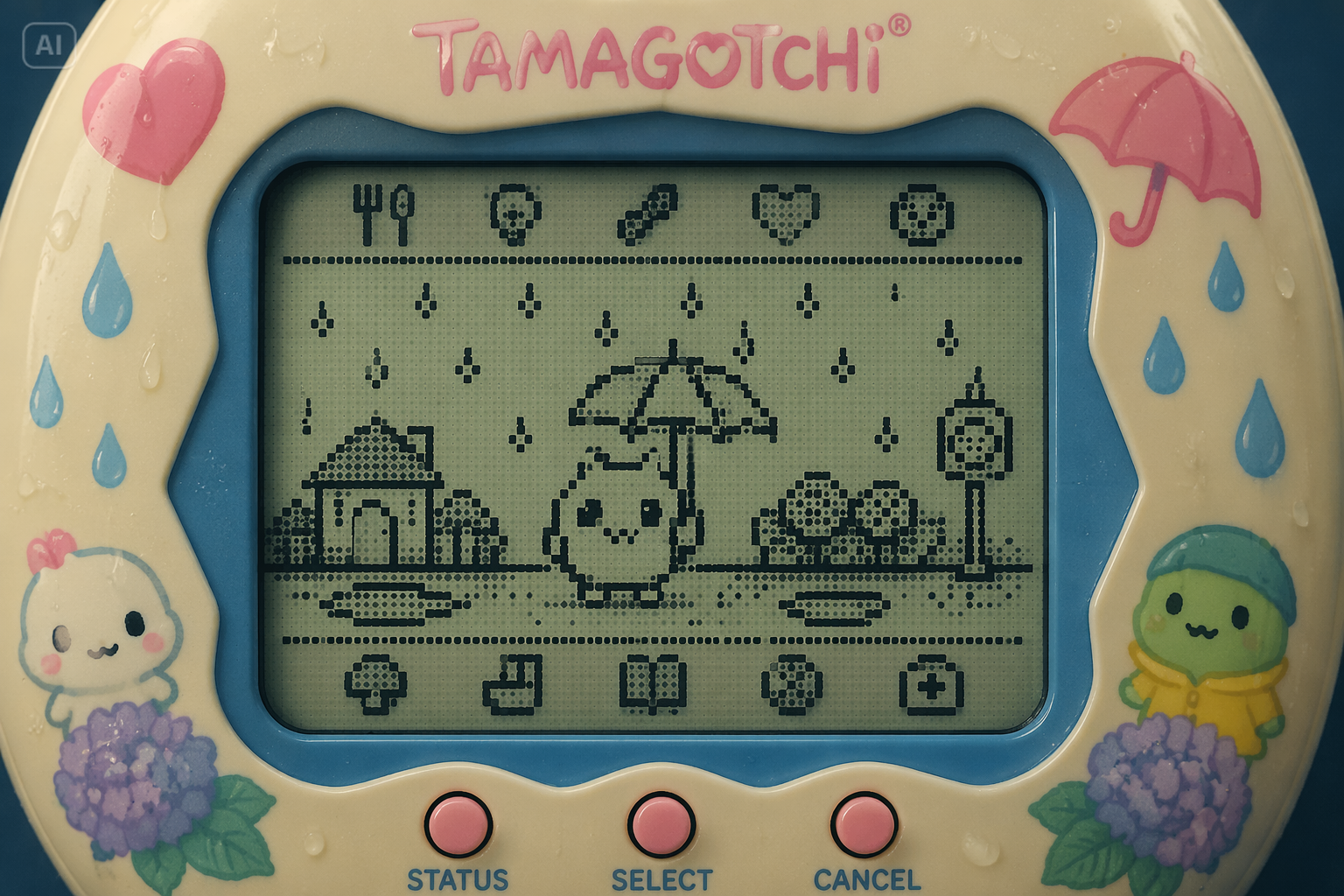 คุณสมบัติพร้อมท์สไตล์ AI Tamagotchi