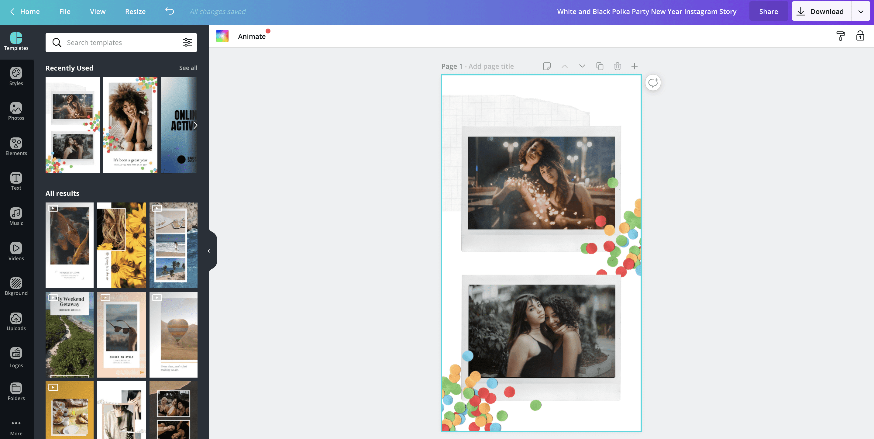 Canva - Best AI tool for Instagram post design