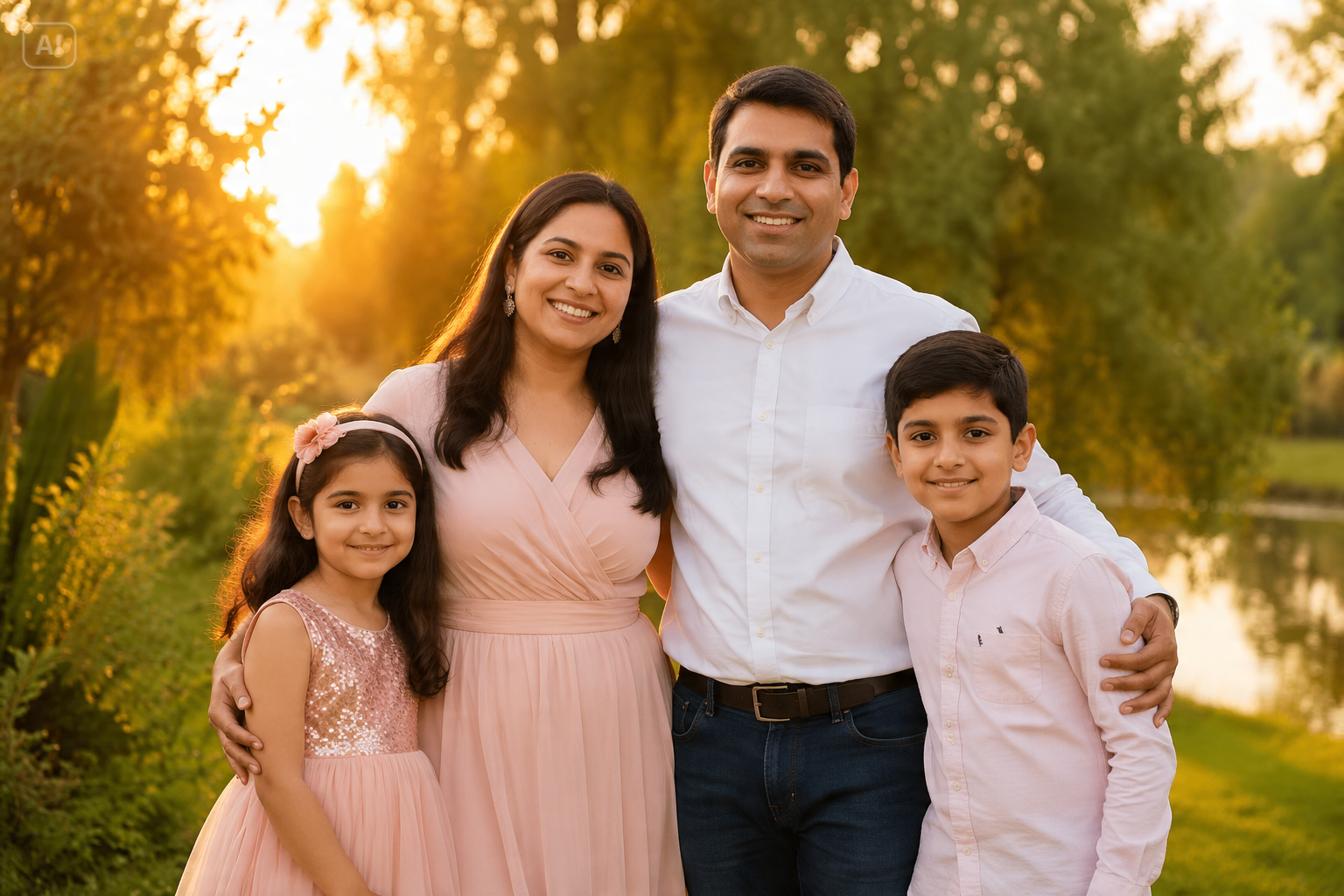 Prompt Seen family AI photos