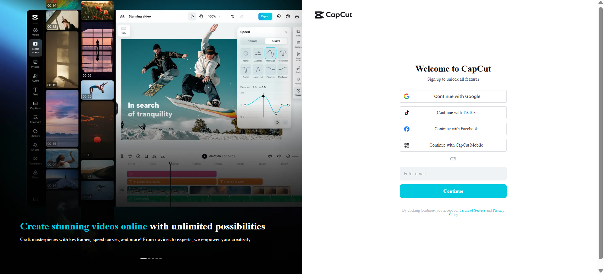 Register for a free account