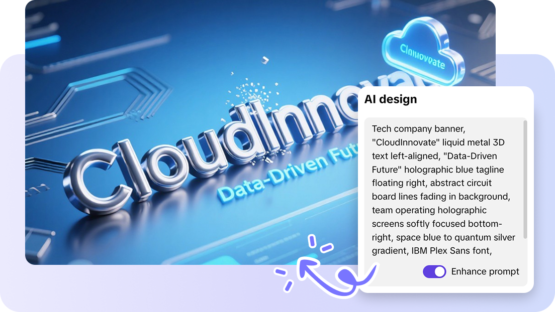 AI LinkedIn banner design
