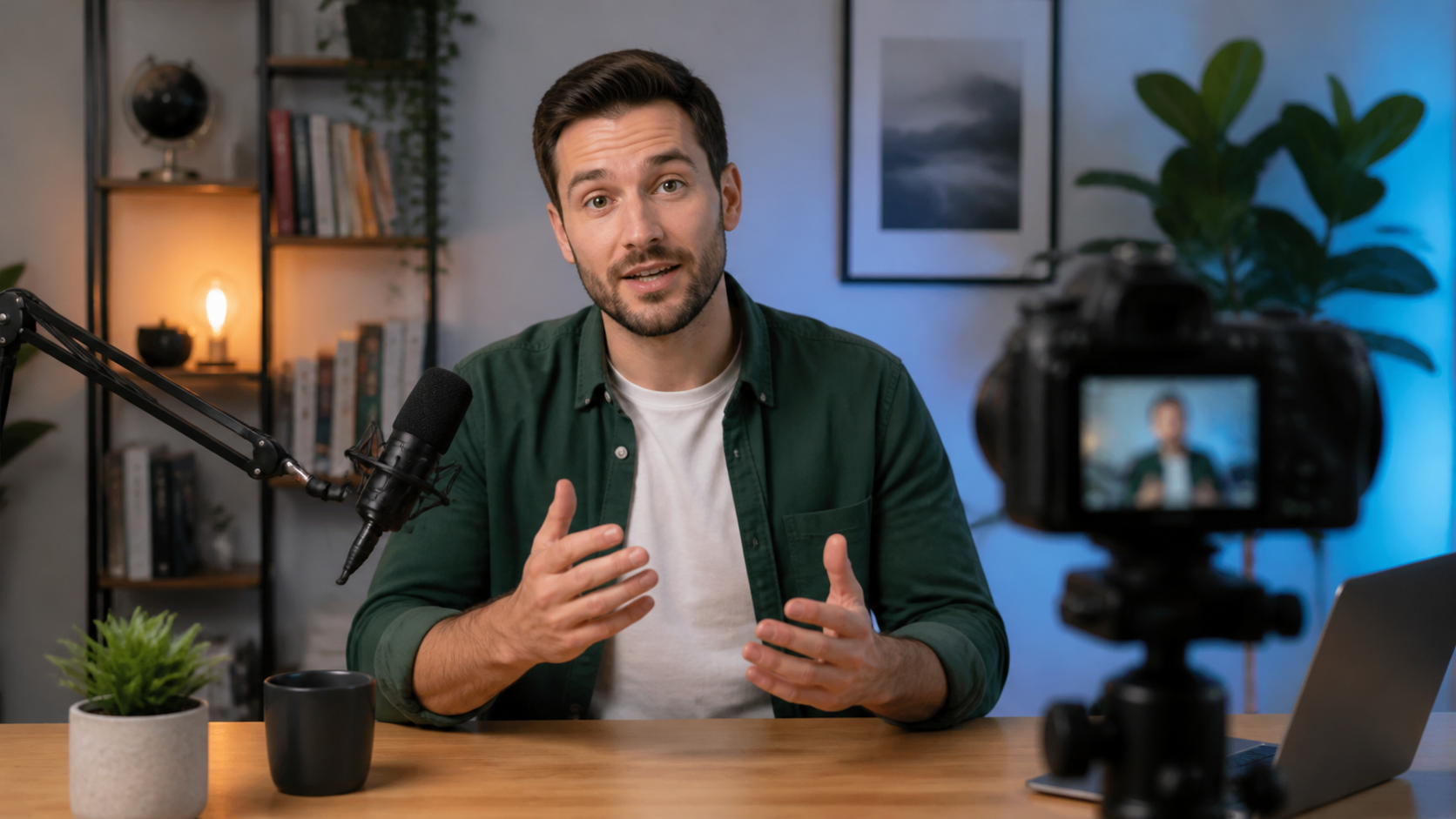 Presenter explainer recording