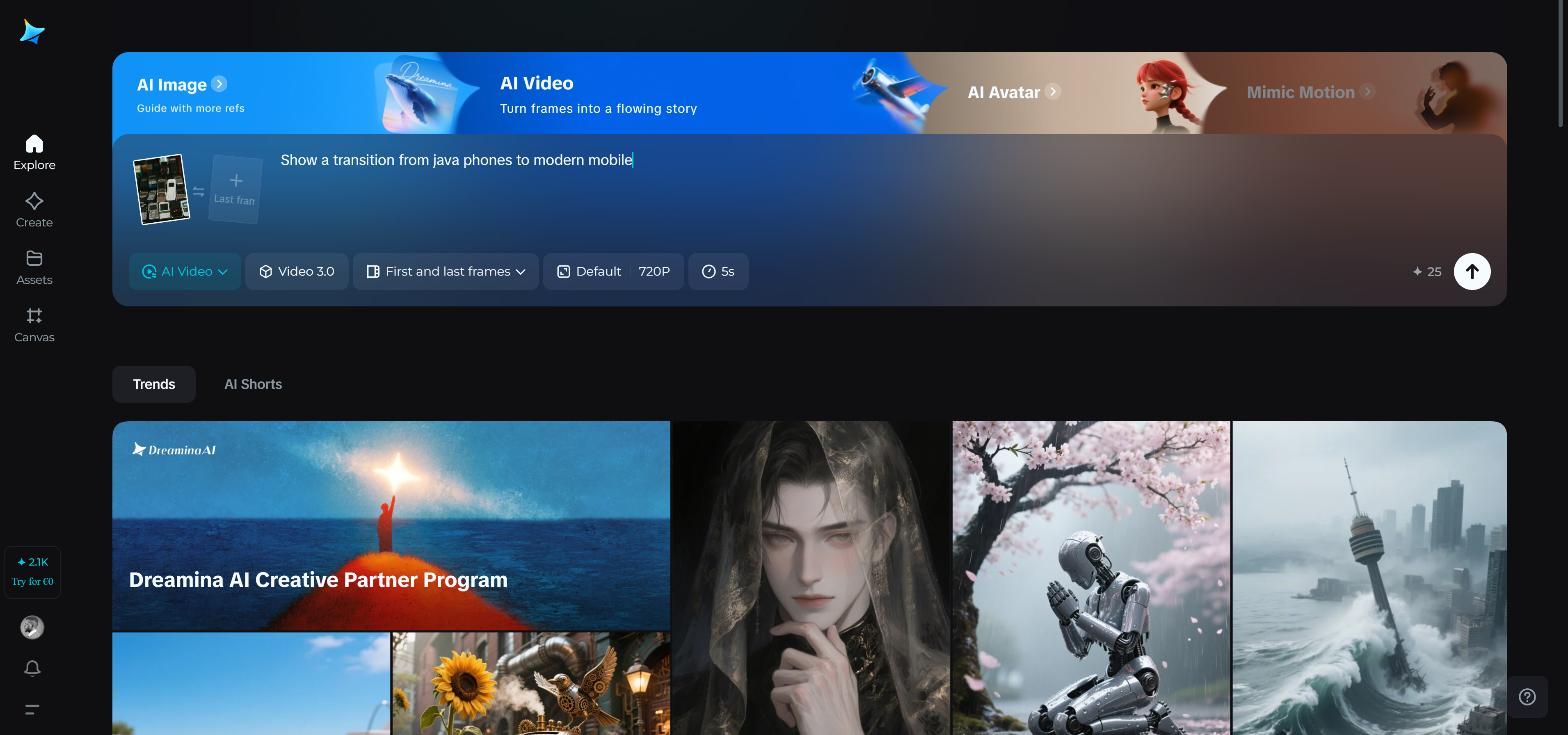 Dreamina Text to video