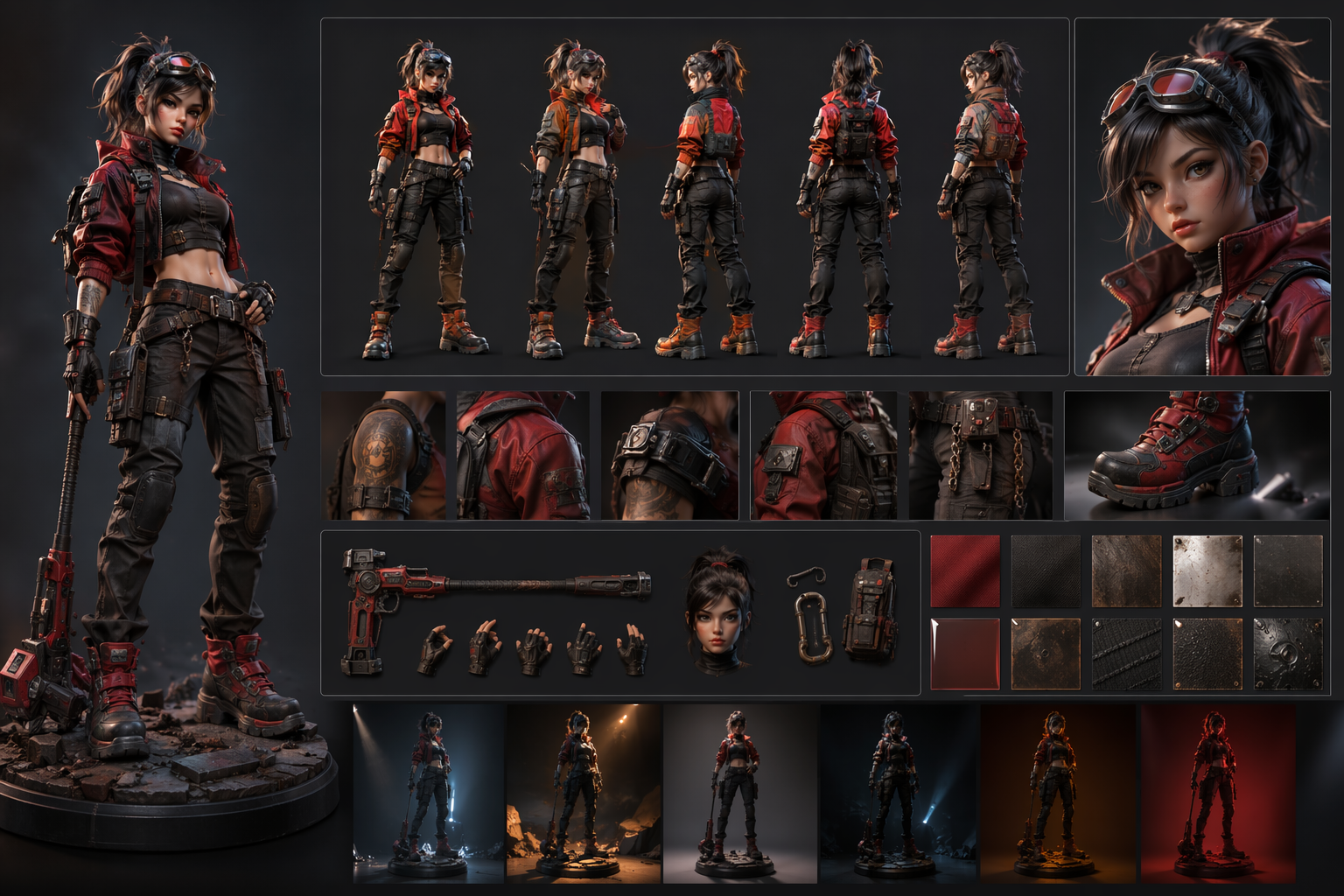 AI Action Figure collectible concept previews
