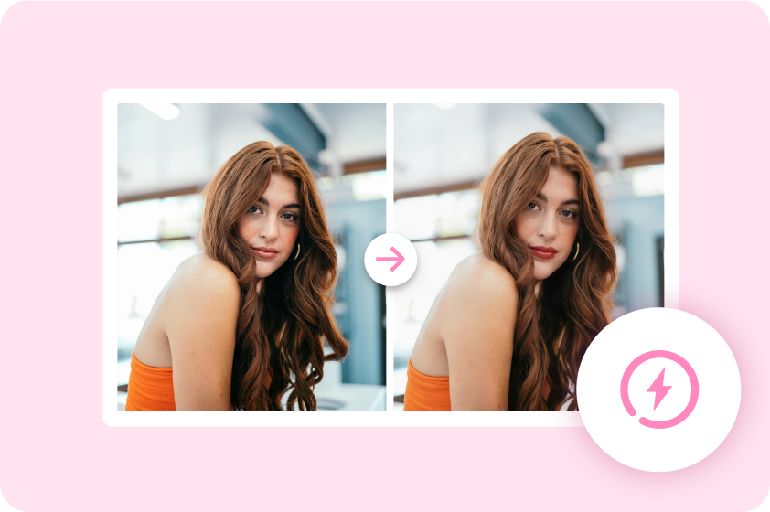 Rápida transformación natural del color de labios en Dreamina