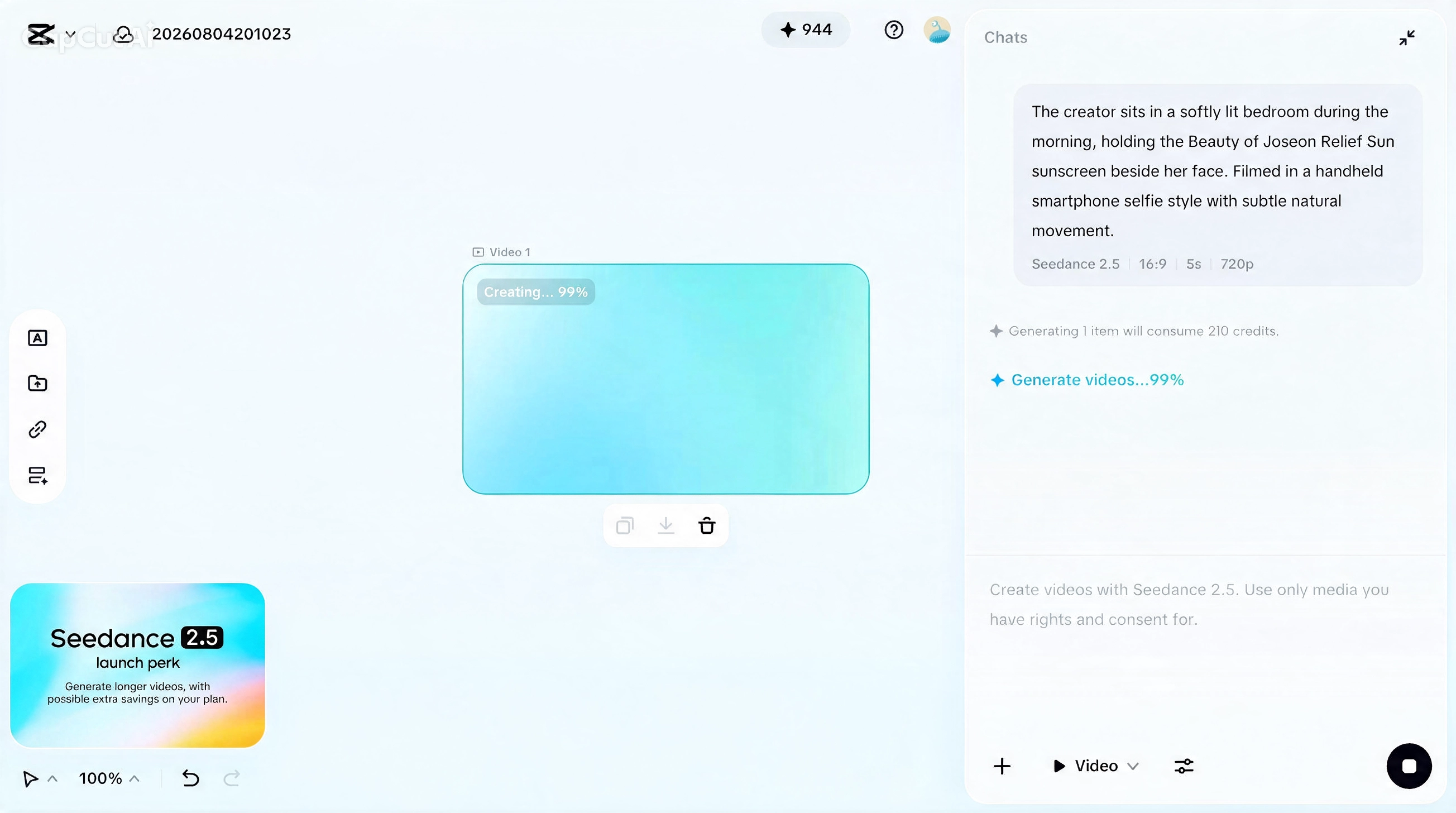 Refine with Intelligent Edit Mode and finish editing in CapCut