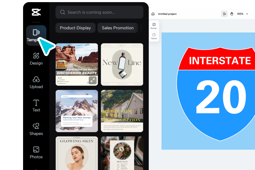 Choose a template or start from scratch