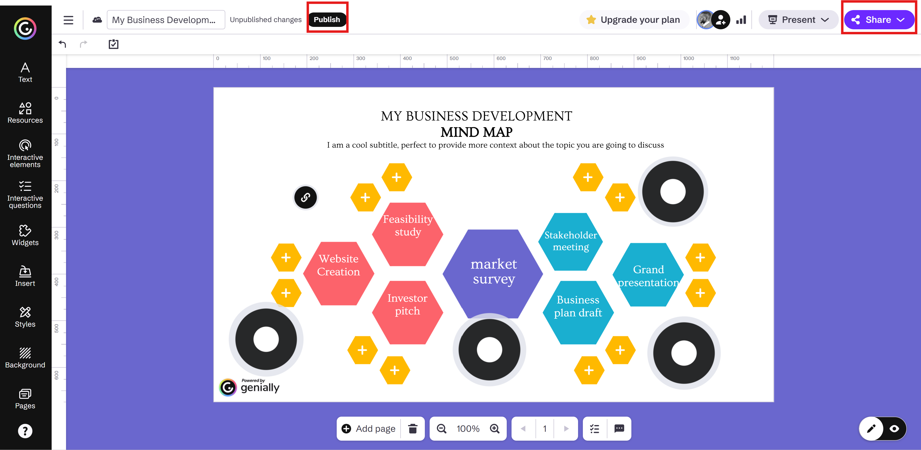 Dynamic video meaning with Genially