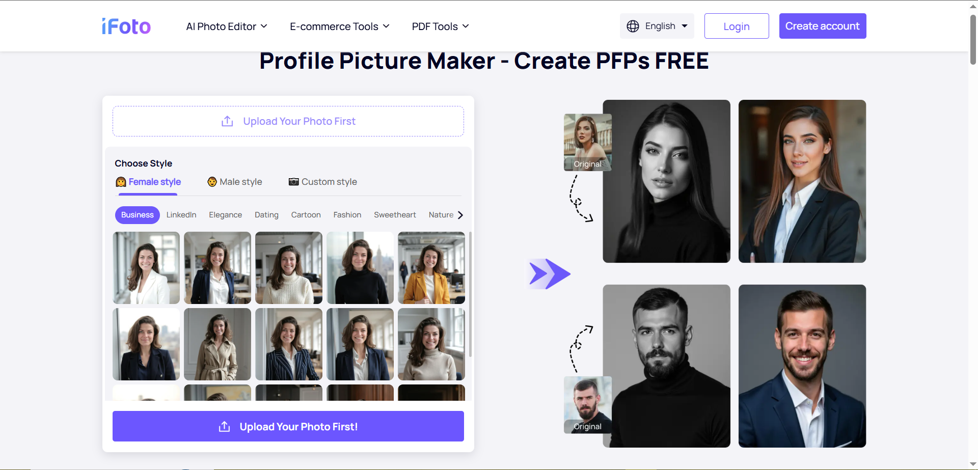 Ifoto creador de fotos de perfil de whatsapp