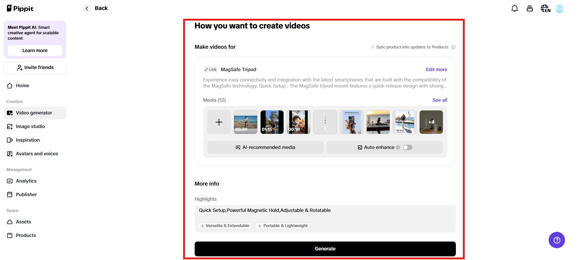 How you want to create videos
