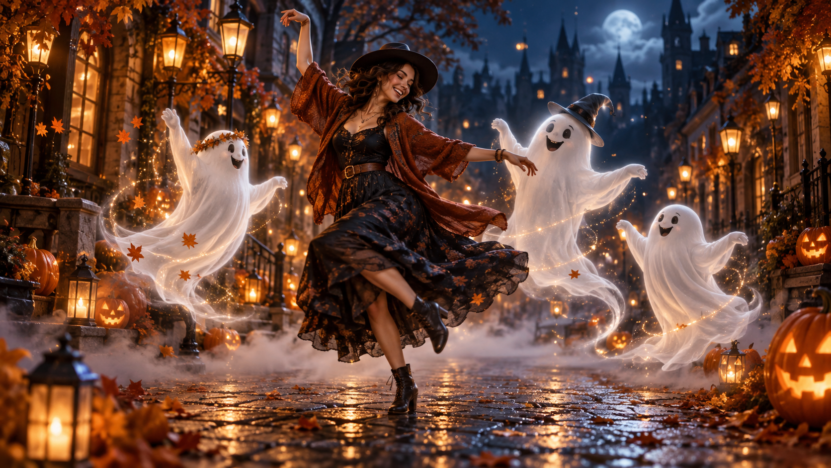 dance with ghost AI video cover