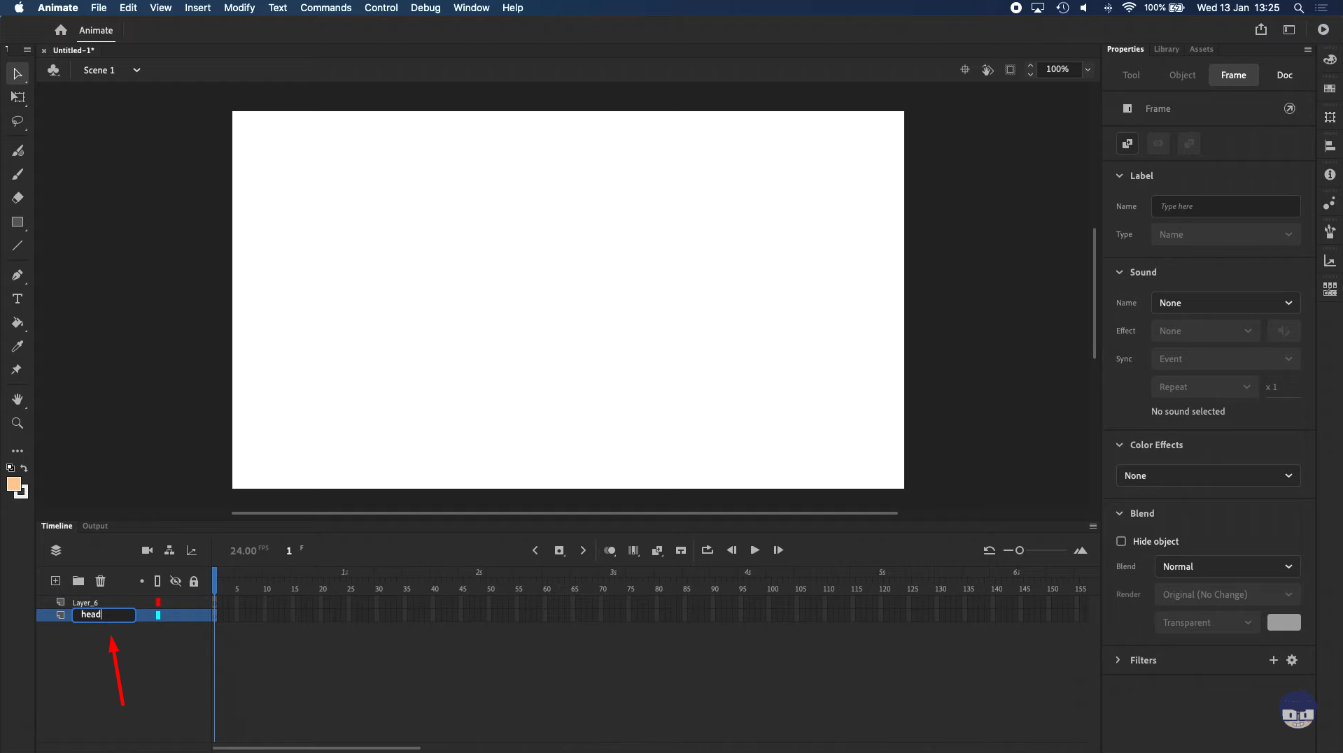 Setting up the workspace to create animation in Adobe Animate CC