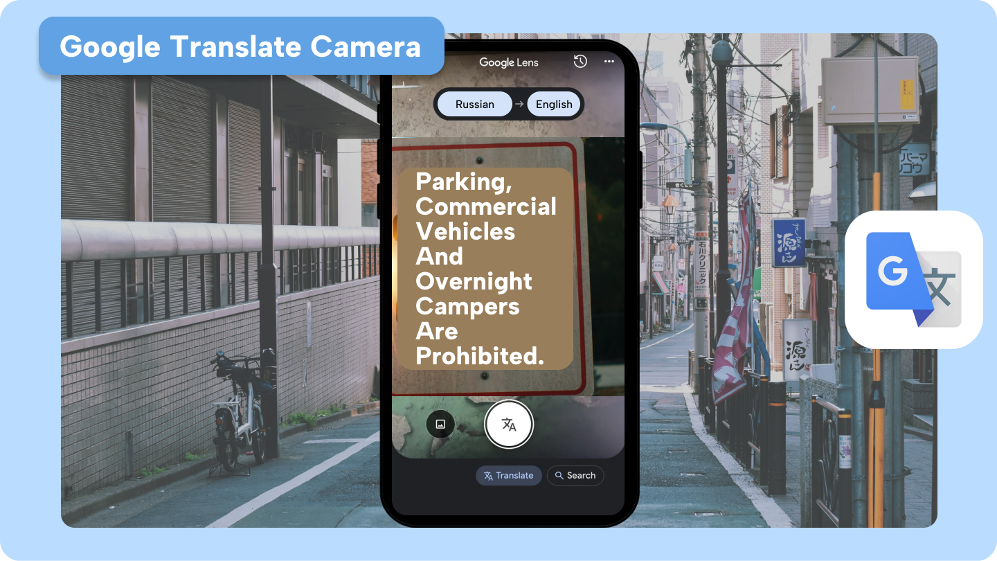 google translate camera