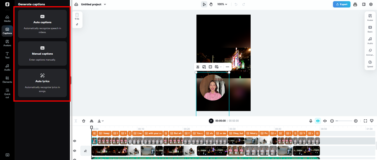 Advanced caption customization