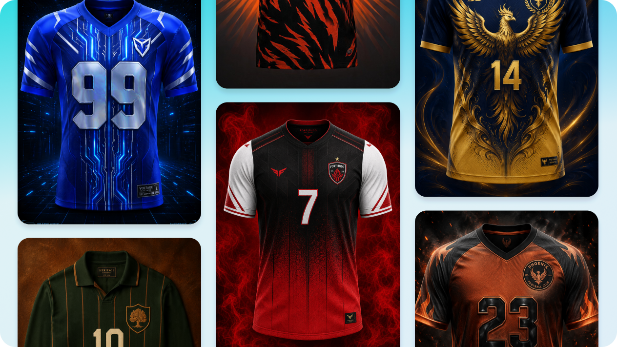 Generate up to 40 jersey concepts with AI Agent