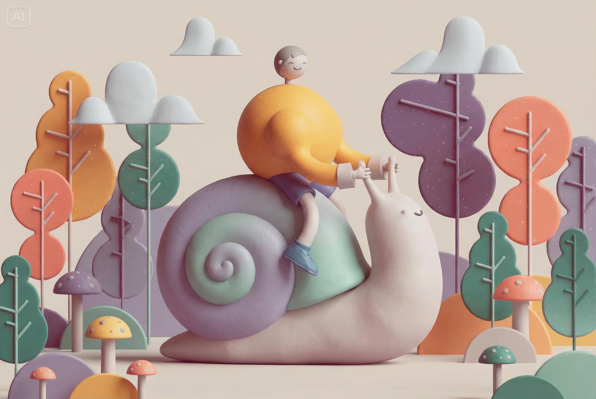 3D clay character