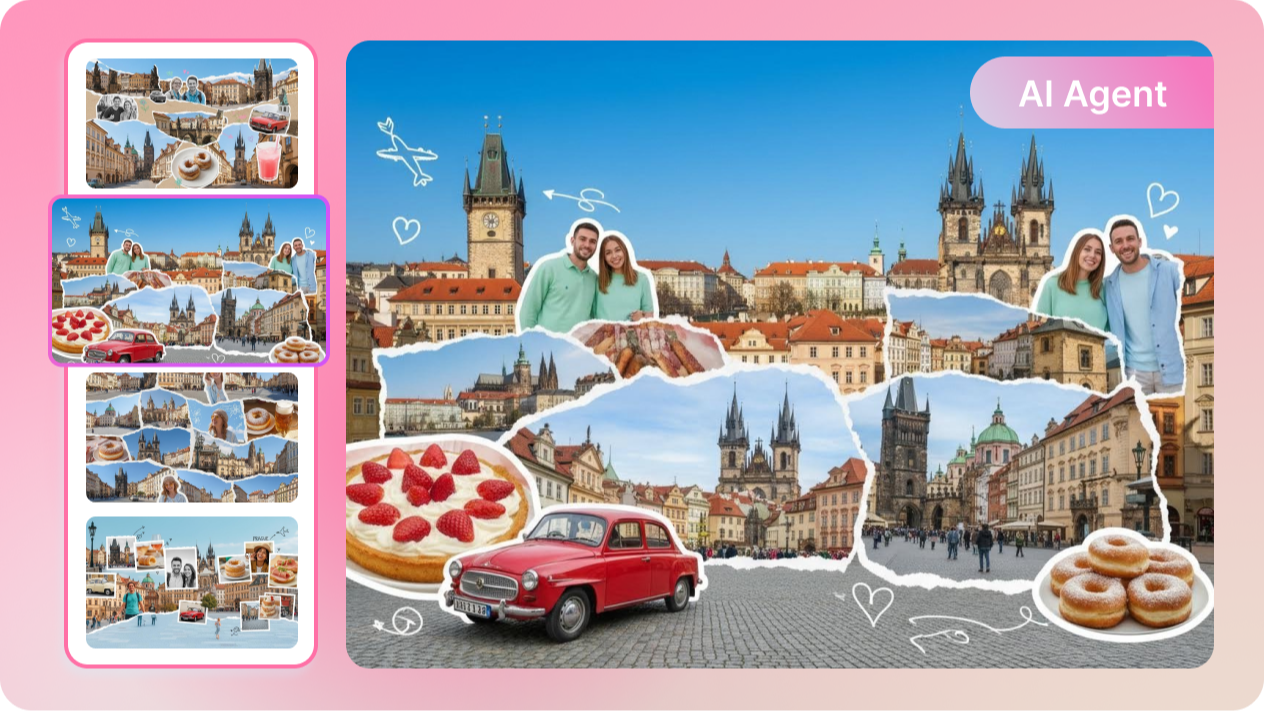 Produce montage collections automatically with AI Agent mode