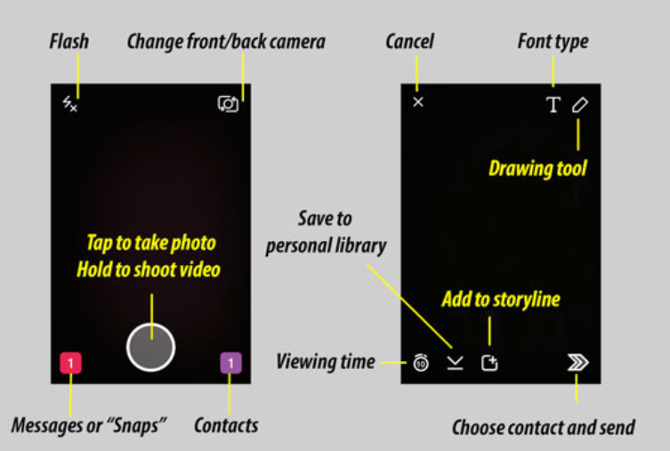Showing how to send long videos on Snapchat