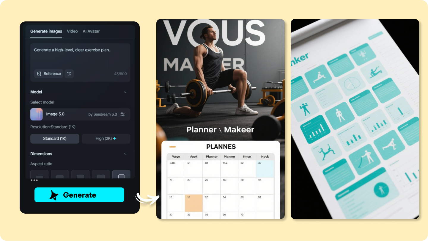 workout planner maker
