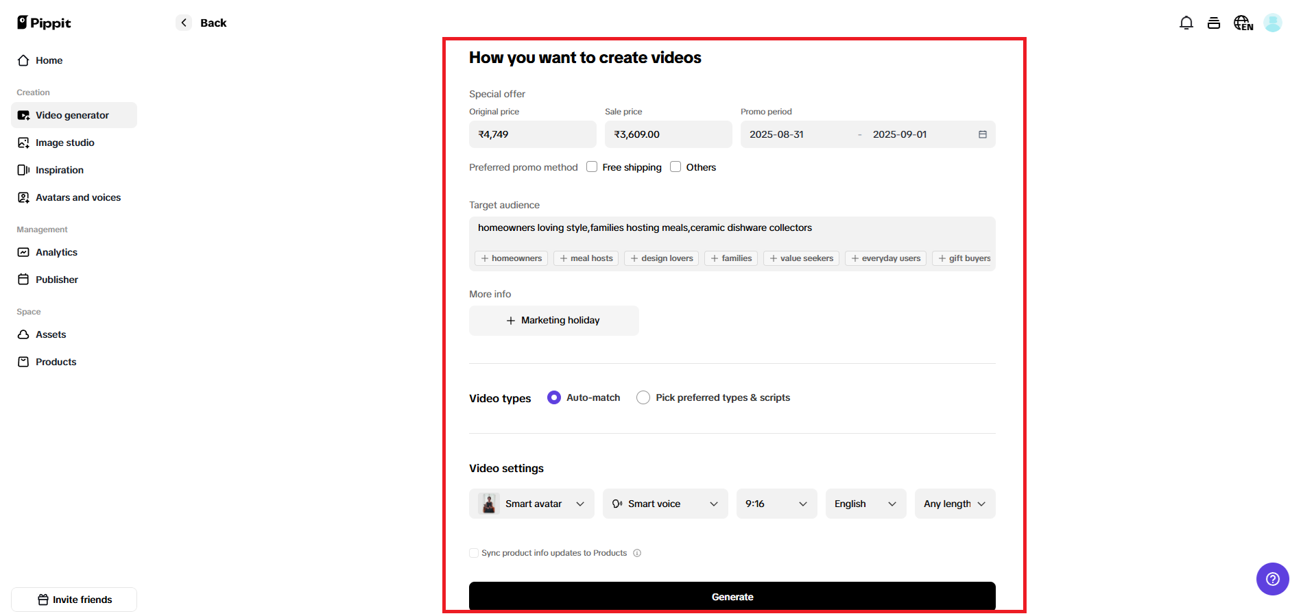 How you want to create videos