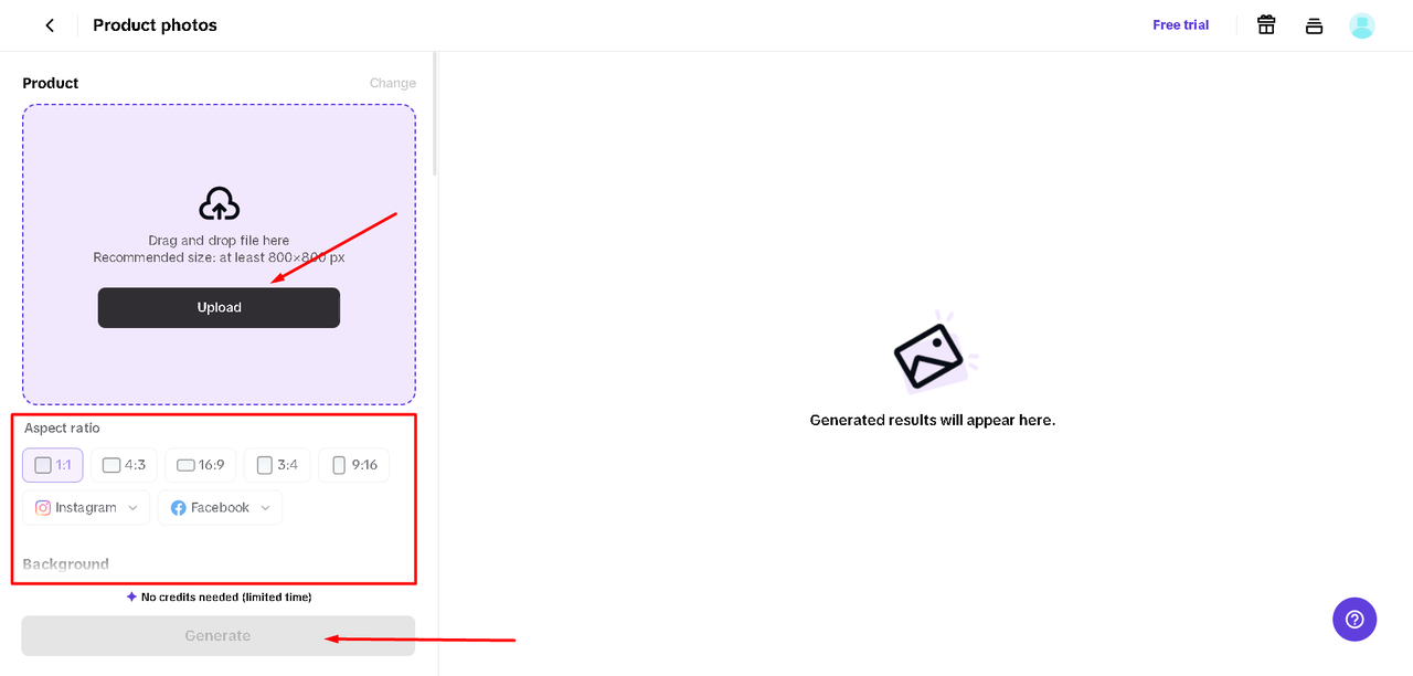 Generating custom posters using Pippit