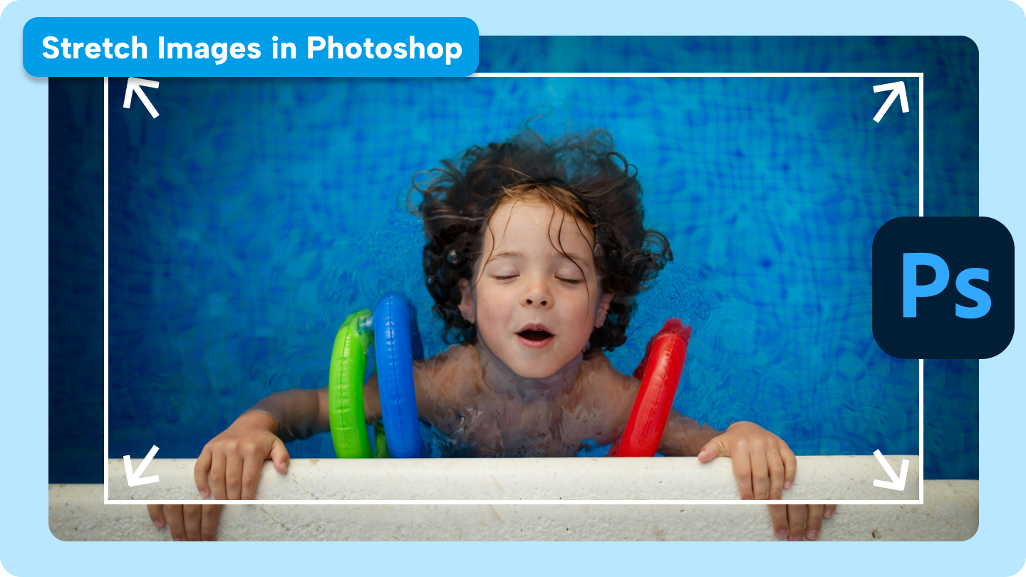 how to stretch image in photoshop