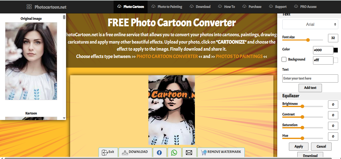 Photo Cartoon - photo to cartoon converter online