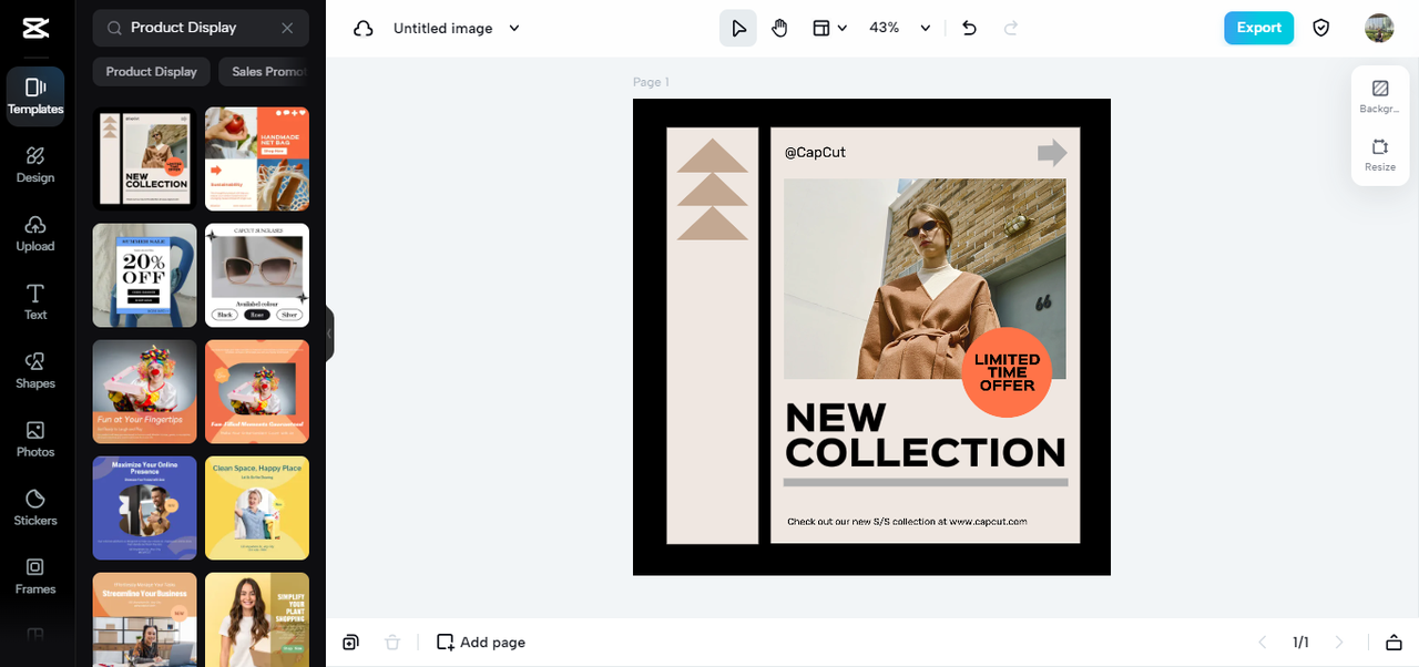 CapCut’s free online templates