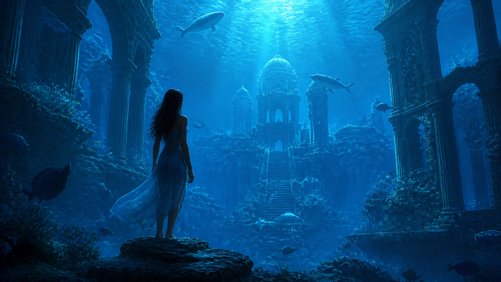 Effetto profondità blu